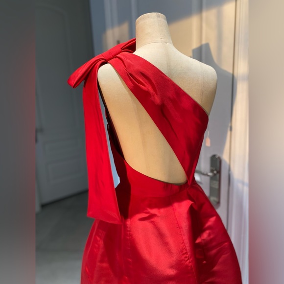 Oscar de la Renta red dress - Picture 3 of 4